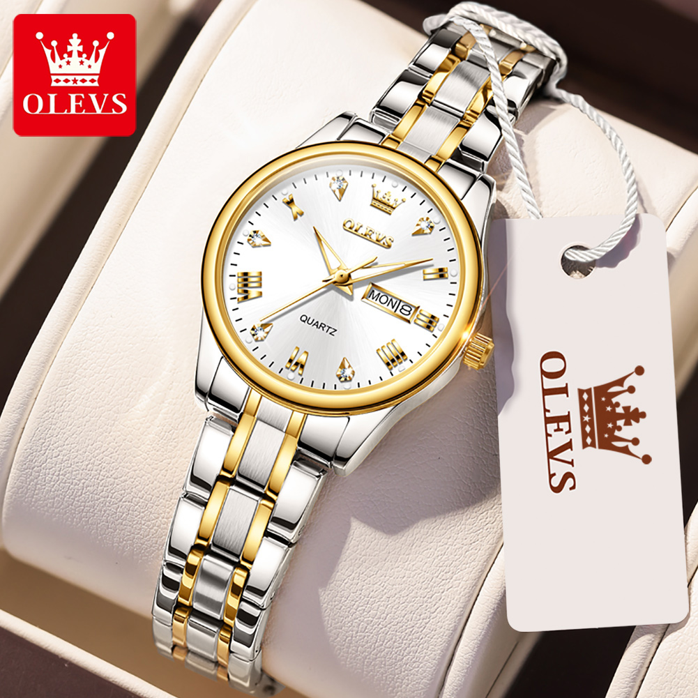 Stainless Bracelet Diver - Olevs neue Mode Frauen Quarzuhr wasserdichte