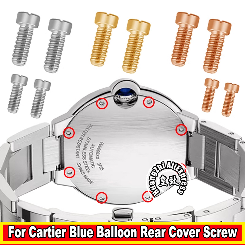 Cartier Watch Ballon Bleu - 36mm Zurück Abdeckung Schraube Für Cartier