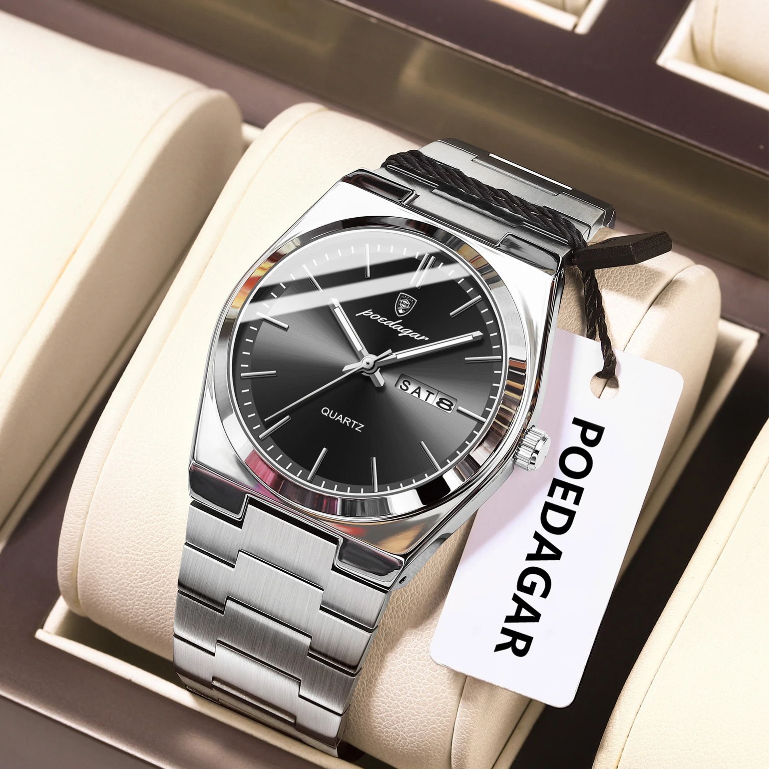 Patek Philippe Watch Nautilus - POEDAGAR Luxus Herren Quarz Armbanduhr Wasserdicht