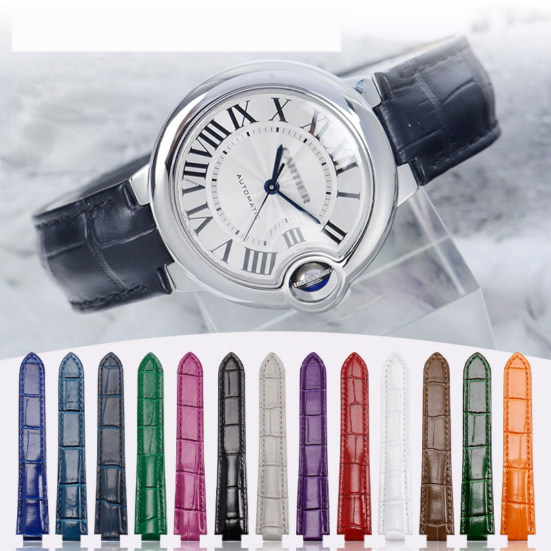 Cartier Watch Ballon Bleu - Hochwertiges Uhrenarmband aus weichem Kalbsleder für