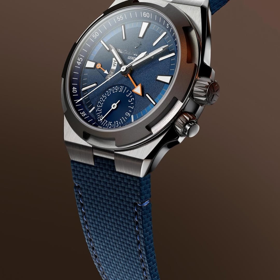 Cartier Watch Ballon Bleu - Segeltuch-FKM-Kautschukarmband für Vacheron Constantin Overseas 4500V