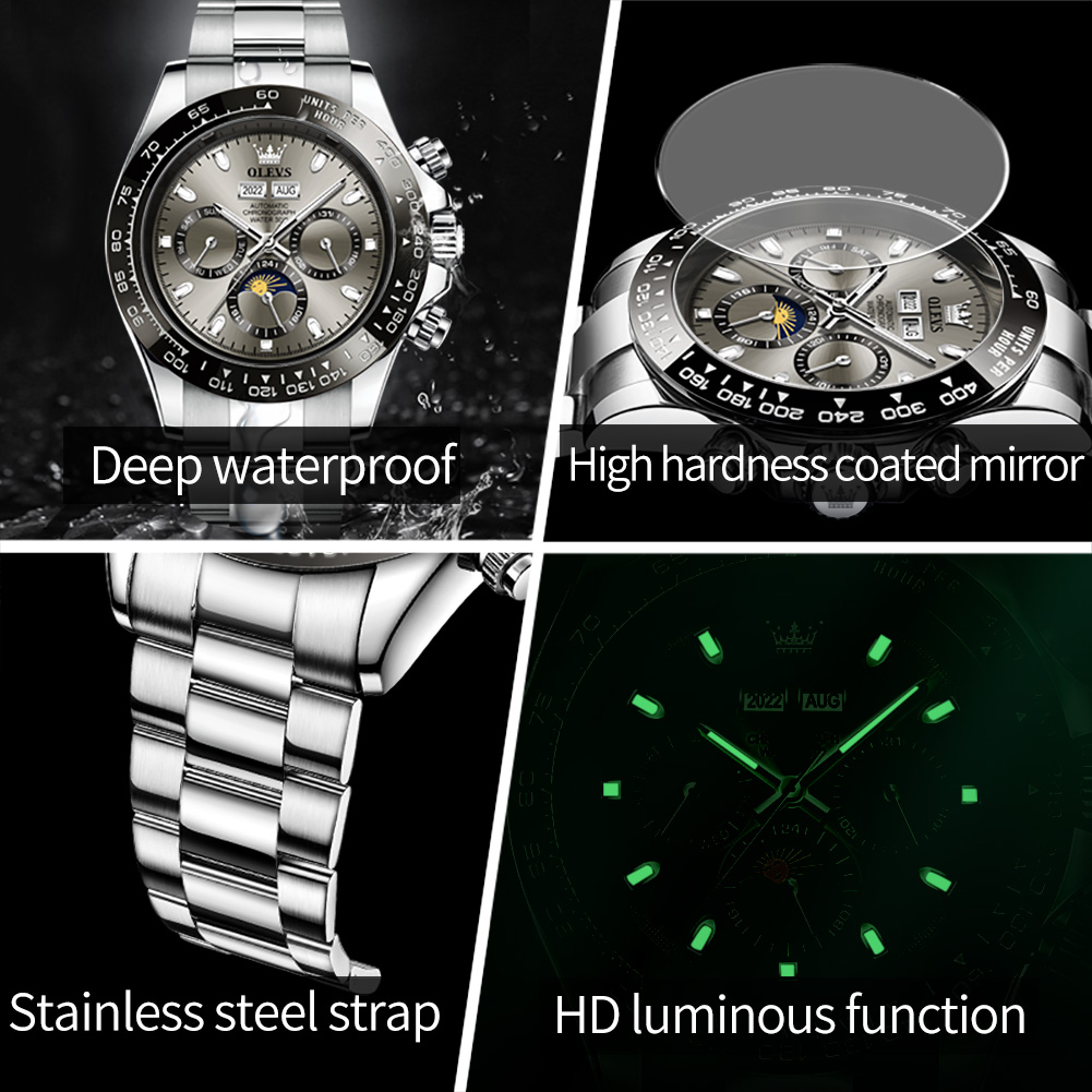 OLEVS 6654 Luxus-Herrenuhr, Ch – Rolex Watch Submariner Bewertung und Preis